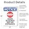 Signmission Door Blocked Not An Entrance OSHA Notice Sign, Aluminum, 12in W x 18in L, 2PK OS-2PACK-NS-A-1218-V-11470 - alternate 6